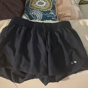 Black athletic shorts